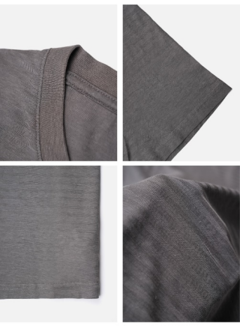 Men's hemp short-sleeved T-shirt