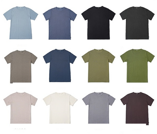 Men's knitted crew neck T-shirt